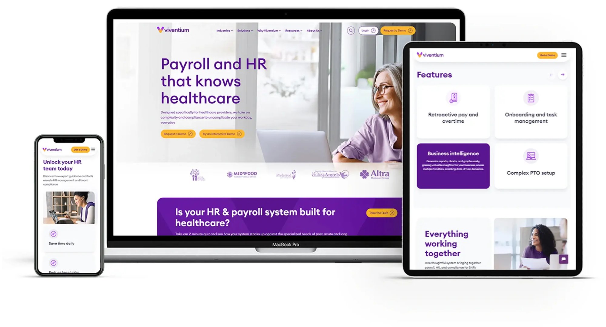 image of viventium software uniquely built for healthcare